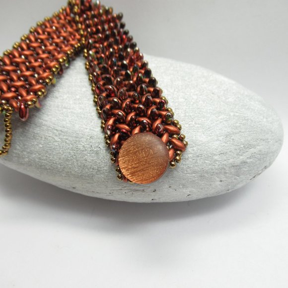 Handwoven bead bracelet - Picture 6 of 10
